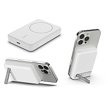 Акумулятор портативний літій-іонний Power Bank Belkin 5000мА·год, 7.5Вт, MagSafe, білий (BPD004BTWT) (1781967)