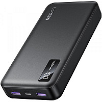 Батарея універсальна Ugreen 20000mAh 22,5W PD, 2хUSB-A, 2xUSB-C Black (PB312) (25683)