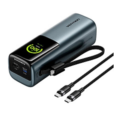 Батарея універсальна VENTION 27000mAh 100+10W PD/3.1, UFCS, PPS, TFT Display, gray (FKGH0)