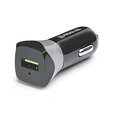Автомобільний зарядний пристрій REAL-EL CA-30 QC3.0 (1USBx3A) Black/Grey
