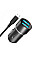 Автомобільний зарядний пристрій SkyDolphin SZ02V Aluminium (2USB, 2.4A) Black (AZP-000073) + кабель microUSB