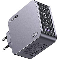 Зарядний пристрій Ugreen 4xUSB 160W (3xUSB-C + USB-A) Gan Nexode Pro X763 (25877)