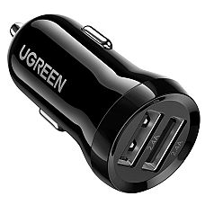 авто зарядка UGREEN ED018 24W 2xUSB Car Charger (Чорний) (1750844)