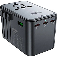 Зарядний пристрій Acefast 5xUSB 75W (3xUSB-C + 2xUSB-A) Gan Z1 Fast Charger (6974316282495)