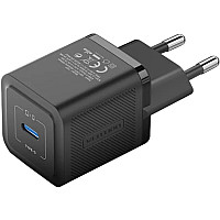 Зарядний пристрій Vention 1xUSB-C PD20W GaN + cable USB-C to USB-C black (TZ-FEPB0-EU-01)