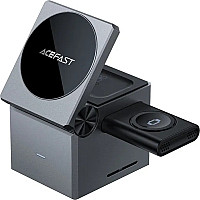 Зарядний пристрій Acefast Wireless QI 3in1 15W E18 Rubik''s (6974316282884)