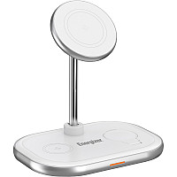 Зарядний пристрій Energizer 15W 3-in-1 magnetic wireless white (WCP303)
