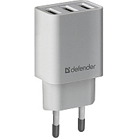 Зарядний пристрій Defender UPA-31 white, 3xUSB, 5V / 3.1A (83587)