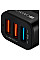Автомобильний зарядний пристрій Canyon (3USB, 2.1A) Black (CNE-CCA07B)