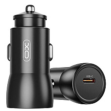 авто зарядка XO CC57 25W Metal Car Charger Type-C PD (Чорний) (1750493)