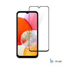 Захисне скло 2E для Samsung Galaxy A14 (A145F),2.5D FCFG, (1 Pack), чорна рамка (2E-G-A14-SMFCFG-BB) (1482347)