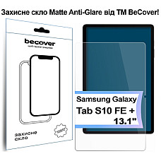 Захисне скло BeCover Matte Anti-Glare для Samsung Galaxy Tab S10 FE+ SM-X620/SM-X626 (713443)