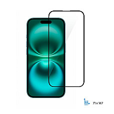 Захисне скло 2E для Apple iPhone 16(6.1), 2.5D FCFG, (1 Pack), чорна рамка (2E-IP-16.-6.1-SMFCFG-BB) (1788665)