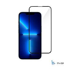 Захисне скло 2E для iPhone 13-13Pro, 2.5D FCFG, (1 Pack), чорна рамка (2E-IP-13-6.1-SMFCFG-BB) (1821867)