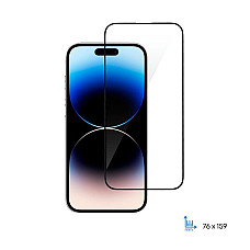 Захисне скло 2E для iPhone 14 Pro Max, 2.5D FCFG, (1 Pack), чорна рамка (2E-IP-14PM-6.7-SMFCFG-BB)