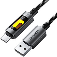 Кабель USB 2.0 AM-Type-C M, 1.2м 60W C21-04 Black Acefast (6974316284673)