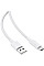Дата кабель USB 2.0 AM to USB-C 1.2m 3A white Acefast (6974316284260)