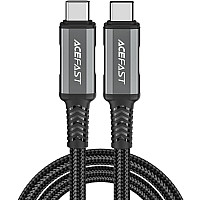 Кабель USB 2.0 Type-C M-M, 1 м 240W audio/video transmission C1-09 Black-grey Acefast (6974316282631)