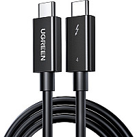 Дата кабель USB-C to USB-C 0.8m USB 4.0 THUNDERBOLTUS501 8K40Gbps Black Ugreen (30389) (1496636)