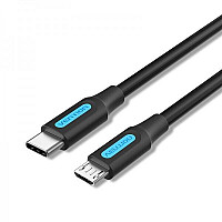 Кабель Vention micro USB - USB Type-C (M/M), 1.5 м, Black (COVBG)