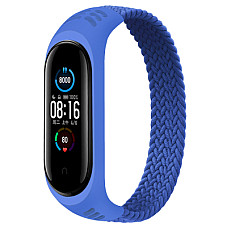 Ремінець BeCover Elastic Nylon Style для Xiaomi Mi Smart Band 5/Mi Smart Band 6 Size M Deep Blue (706149)