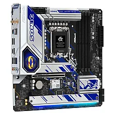 Mатеринська плата s1700 Intel B760 4xDDR5 DP/HDMI/ eDP 4xM.2 2.5GbE LAN mATX  B760M PG SONIC WIFI ASROCK (B760M PG SONIC WIFI)