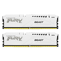 Модуль пам'яті для комп'ютера DDR5 64GB (2x32GB) 6000 MHz Beast White EXPO Kingston Fury (ex.HyperX) (KF560C30BWEK2-64)