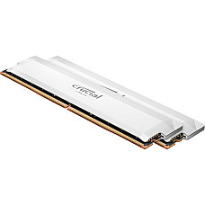 Модуль пам'яті Crucial Pro OC 64GB Kit (2x32GB) DDR5-6000 UDIMM CL40 White