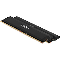 Модуль пам'яті Crucial Pro OC 64GB Kit (2x32GB) DDR5-6000 UDIMM CL40 Black