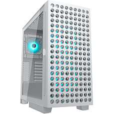 Ігровий корпус, вентилятори передвстановлені, ATX/mATX/mini-ITX, скляне вікно Cougar (Airface ECO RGB White)