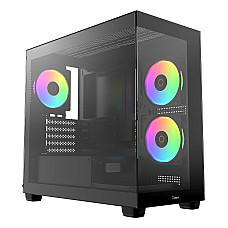 Корпус для комп'ютера MATX W/O PSU GAMMA C52 BK ARGB (GAMMA-C52-BKD300XX-GL) OCYPUS (GAMMA-C52-BKD300XX-GL)