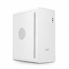Корпус 2E Credo V500W без БЖ, 1xUSB3.0, 1х USB 2.0, 1xUSB Type-C, 1x120мм, VGA 310мм, ATX, білий (2E-V500W)