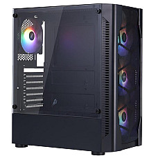 Корпус 1stPlayer D4-BK-4F1 Black без БЖ