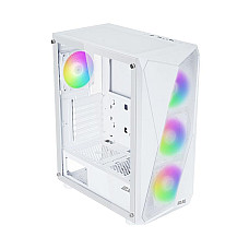 Корпус 2E GAMING Aruba G3313W, без БЖ 1xUSB3.0, 2xUSB2.0, 5x120мм ARGB, VGA 330мм, LCS ready, HUB, TG Side Panel, ATX, білий (2E-G3313W)