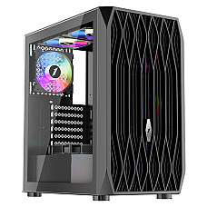 Корпус 1stPlayer AY7-BK-4F1 Black без БЖ