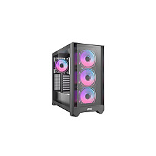 Корпус 2E GAMING Dominator Pro G2302B, без БЖ 2xUSB3.0, 1xUSBType-C, 4x120мм ARGB, VGA 380мм, LCS ready, контролер з пультом, TG Side Panel, TG/Mesh Front panel, ATX, чорний (2E-G2302B)