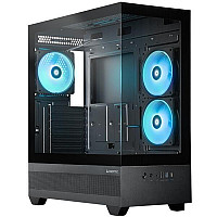 Корпус Chieftec VISTA GT-01B-OP 3x120mm A-RGB, ATX, без БЖ, Black (GT-01B-OP)