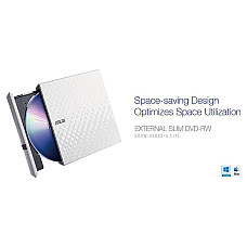 Оптичний привід DVD-RW ASUS SDRW-08D2S-U LITE/WHT/G/AS (90-DQ0436-UA221KZ)