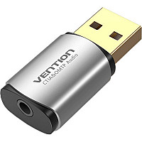 Звукова плата Vention Audio USB 1х3,5mm jack 4pin Metal (OMTP-CTIA) (CDLH0) (1533542)