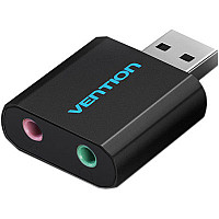 Звукова плата Vention Audio USB 2х3,5mm jack Metal (VAB-S17-B) (1853673)