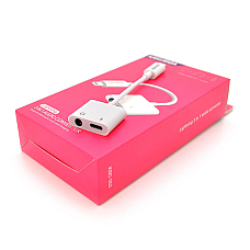 Аудіоконвертор iKAKU KSC-353 ANFENG 2 in 1 audio converter Lightning, Box (1626246)