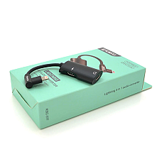 Аудіоконвертор iKAKU KSC-377 MAIQI 4 in 1 audio converter Lightning, Black, Box (1626247)