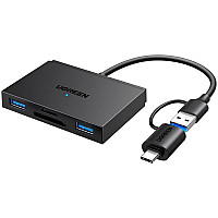 Card Reader USB 3.0 4-in-1,OTG USB-C/USB-A, SD/TF,  4-in-1 CM812 Ugreen (45167)