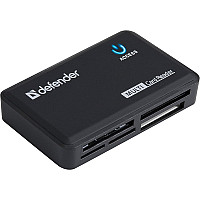 Універсальний картрідер Defender Optimus USB 2.0 Black 5 слотів (83501)