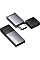 Зчитувач флеш-карт Essager USB-C + USB-A to Micro SD black (EDKTF-QW0G-P)