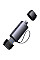 Зчитувач флеш-карт Baseus USB-A + USB-C to SD/TF gray (WKQX060113)