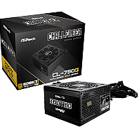 Блок живлення 750W, 80 Pluse GOLD, PCIe 5.1 & ATX3 .1 Ready, iCOOL Fan control, Golf-blade 120mm Fan  CL-750G ASROCK (CL-750G)