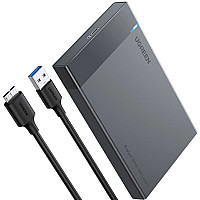 Зовнішня кишеня для SSD M.2 для SATA HDD, SDD UGREEN 3.0 US221 чорна (30848)
