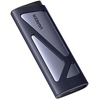Зовнішня кишеня Ugreen CM767 USB 3.2 Gen 2 NVMe/SATA 10 Гбіт/с  UASP TRIM до 8 ТБ Сіра (15813)