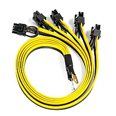 Кабель для блоку живлення QUBE 5x6+2P 40cm VGA Black (1538624)